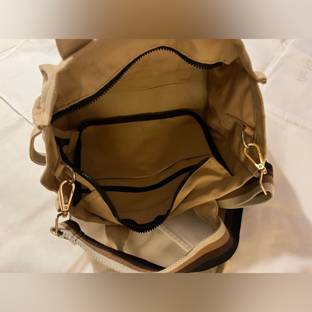 Marc Jacob’s inspired style medium tote the tote bag beige removable strap tan - Picture 7 of 9